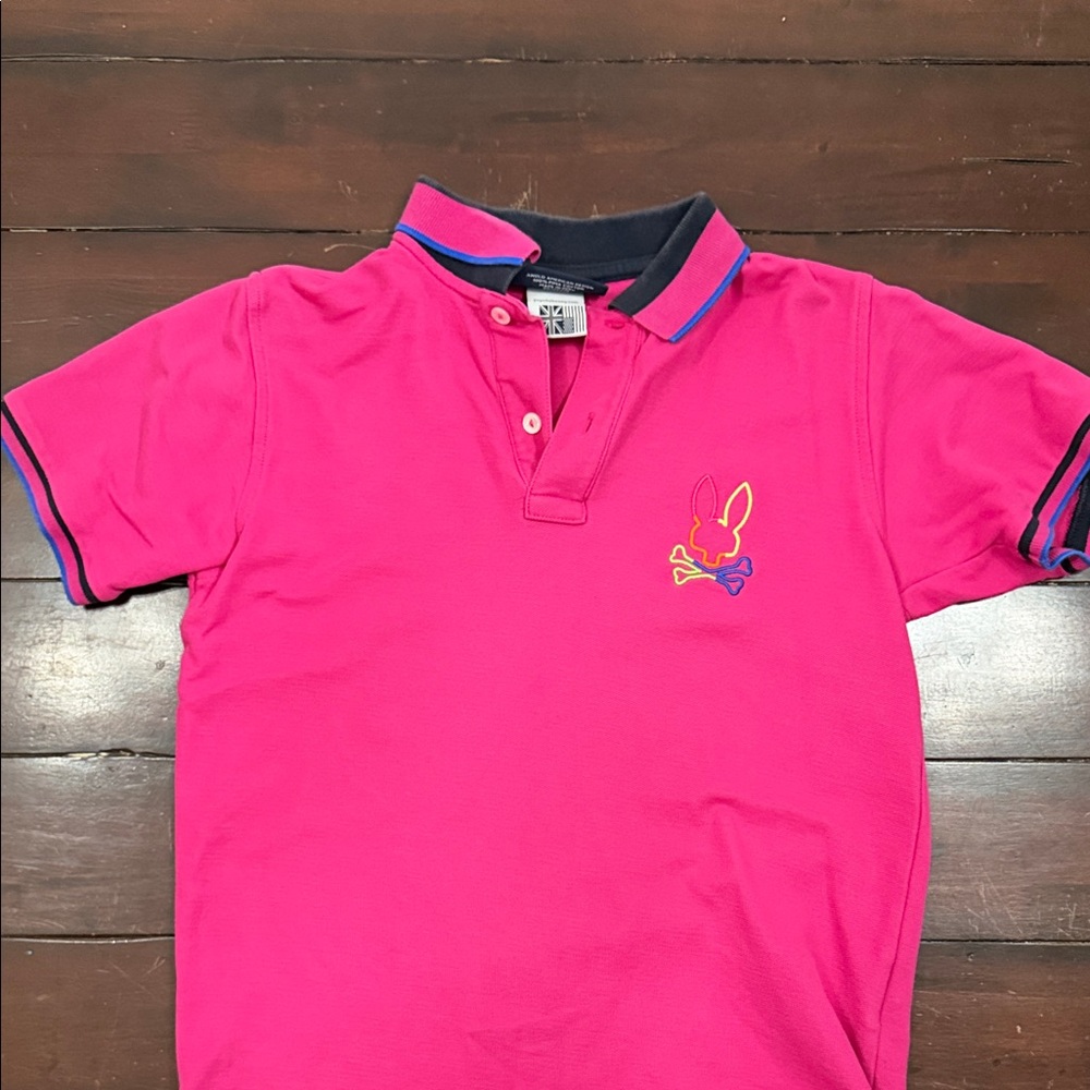 Psycho Bunny Vibrant Pink Polo with Embroidered Logo